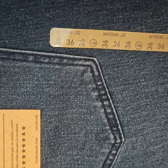 NWT Men's Blue Volcom "Vorta Slim Straight Stretch" Jeans. Various sizes - Picture 3 of 7